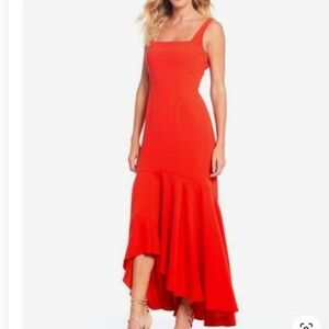 Gianni Bini Vibrant Red High Low Dress